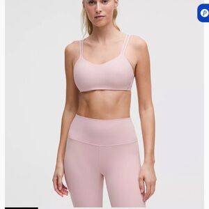 Lulu lemon like a cloud bra in pink haze size 6